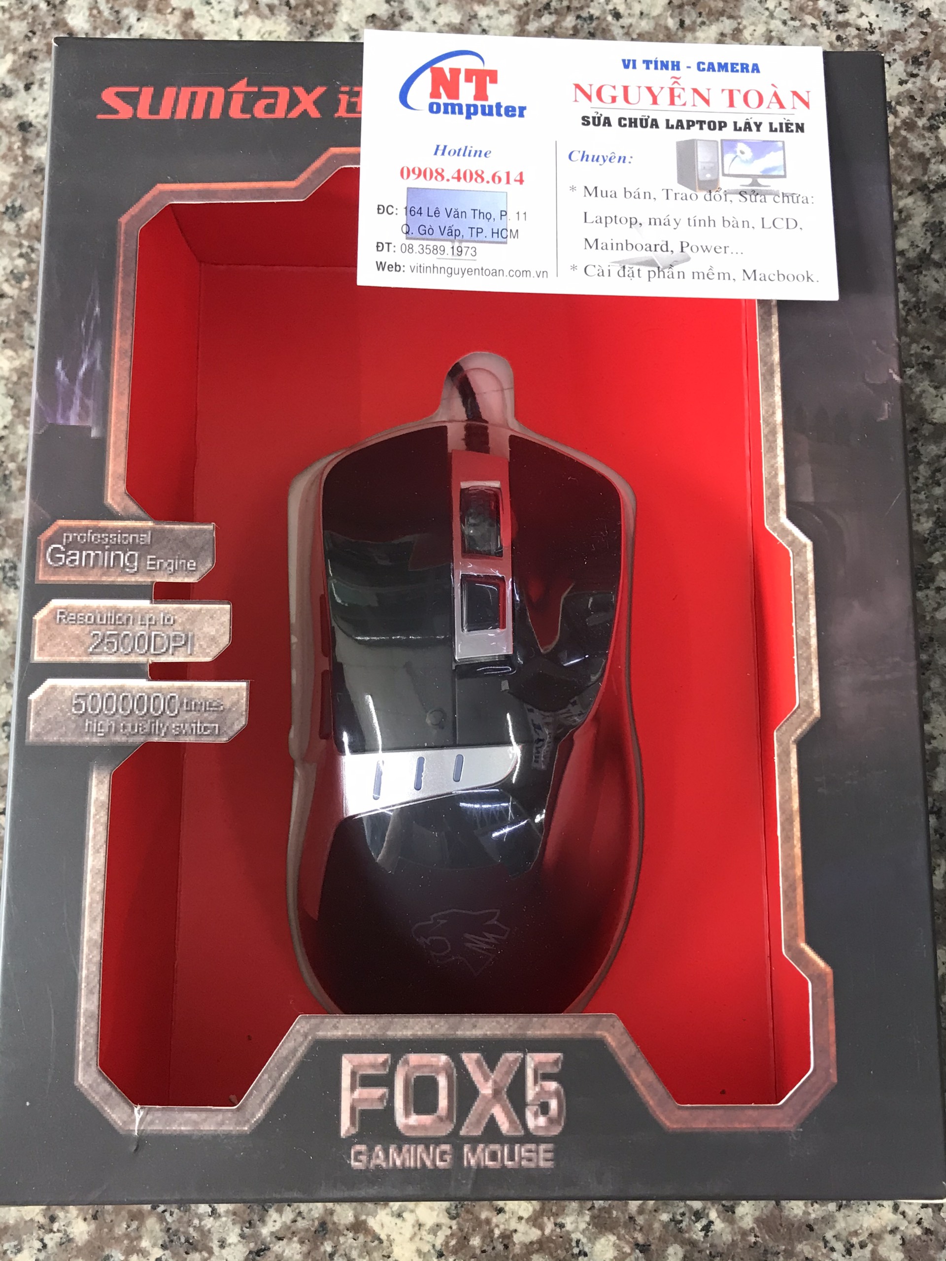 Chuột máy tính có dây MOUSE SUMTAX FOX 5 - GAMING - Nhập khẩu