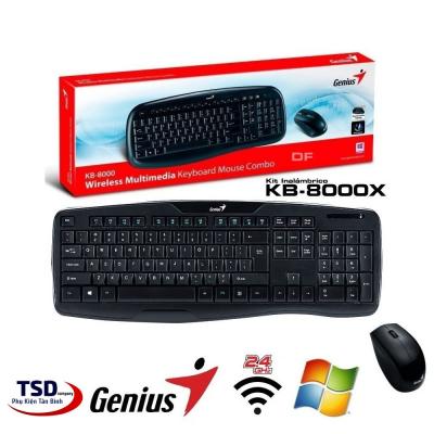 Bàn phím COMBO KHÔNG DÂY GENIUS KB8000 - Chính hãng Bàn phím COMBO KHÔNG DÂY GENIUS KB8000 - Chính hãng