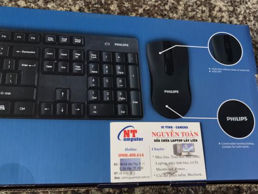 Bàn phím COMBO KHÔNG DÂY PHILIPS C501 - Chính hãng Bàn phím COMBO KHÔNG DÂY PHILIPS C501 - Chính hãng